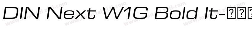 DIN Next W1G Bold It字体转换